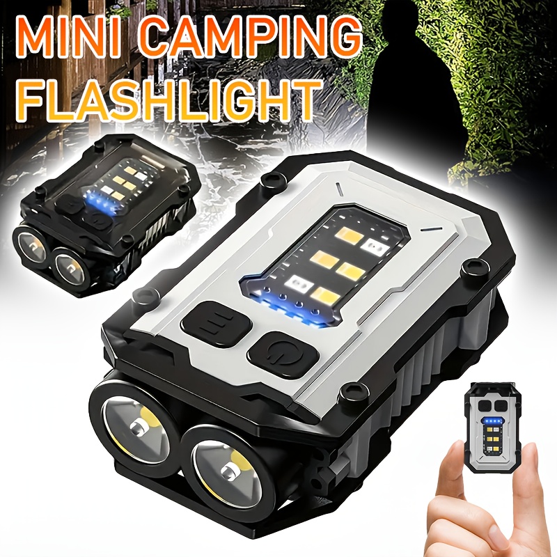 Keychain Flashlight - 強力なポケットトーチライト、磁気ハンドヘルド懐中電灯、超高輝度LED多機能COBランプ、EDCミニキーホルダー懐中電灯