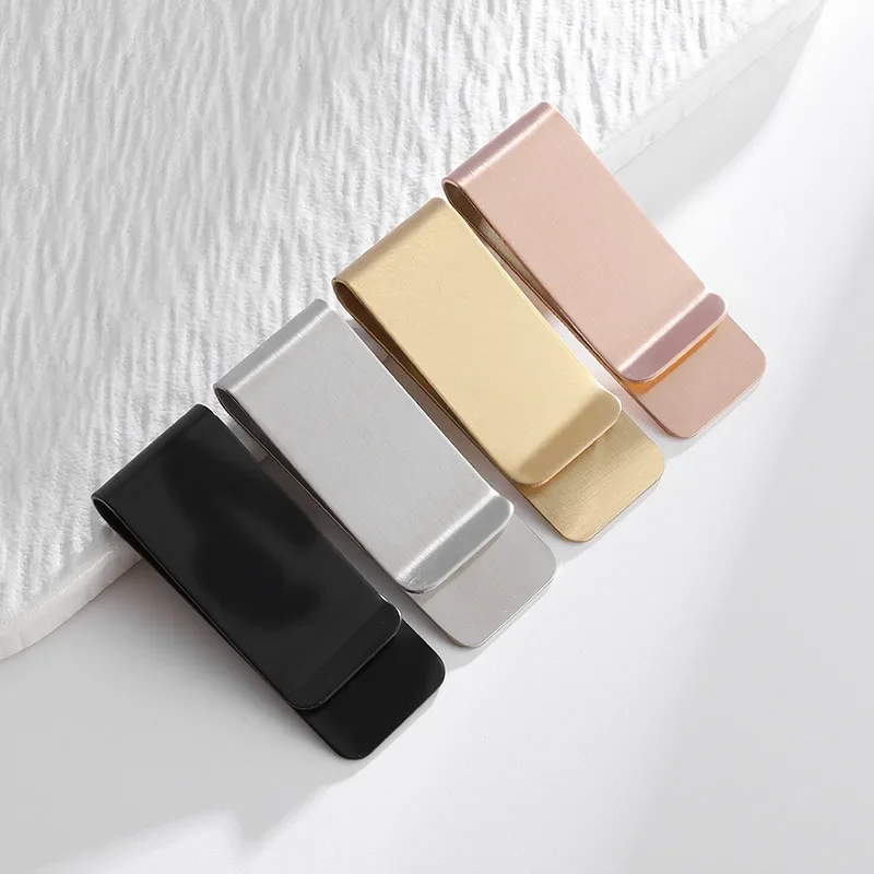 Money Clip Magnetic - ステンレス鋼の金属製マネークリップ、クリエイティブな紙幣ベルトクリップ、ミニブックマーククリップ、ウォレットチケットフォルダー、個性、1個