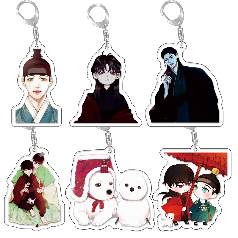 Carabiner Keychain - ホットコミック Q バージョンアクリルキーホルダーアニメファッションフィギュアガールズボーイズ漫画バックパックチャームペンダント車のキーホルダーファンギフトおもちゃ