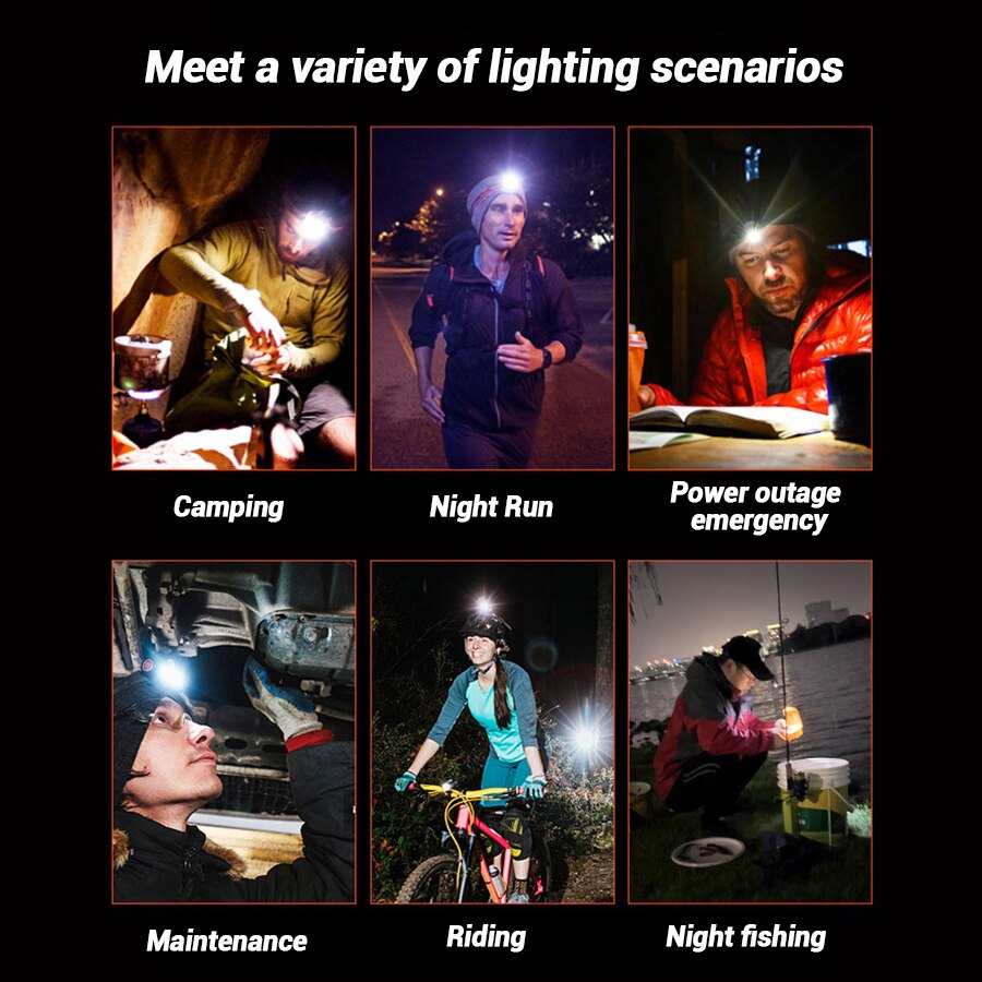 充電式ハンズフリーLEDヘッドランプ、防水キーチェーンマグネ - Keychain Flashlight のレビューと価格