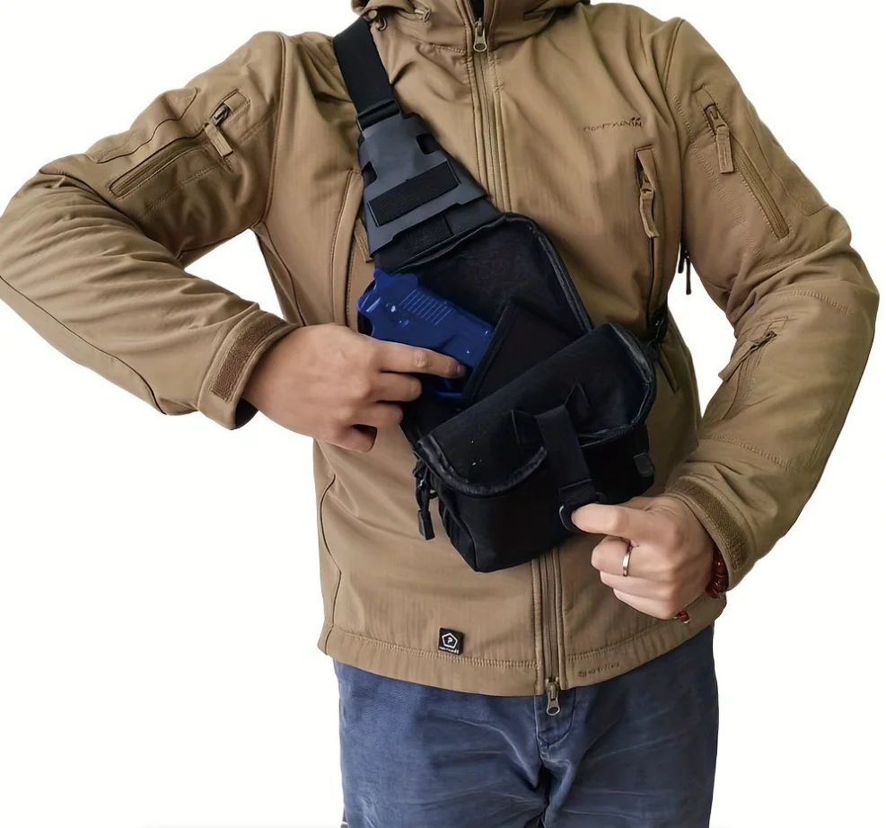 戦術的隠蔽型キャリースリングバッグ：EDC用クイックアクセス - Edc Carry Bag For Pistol のレビューと価格