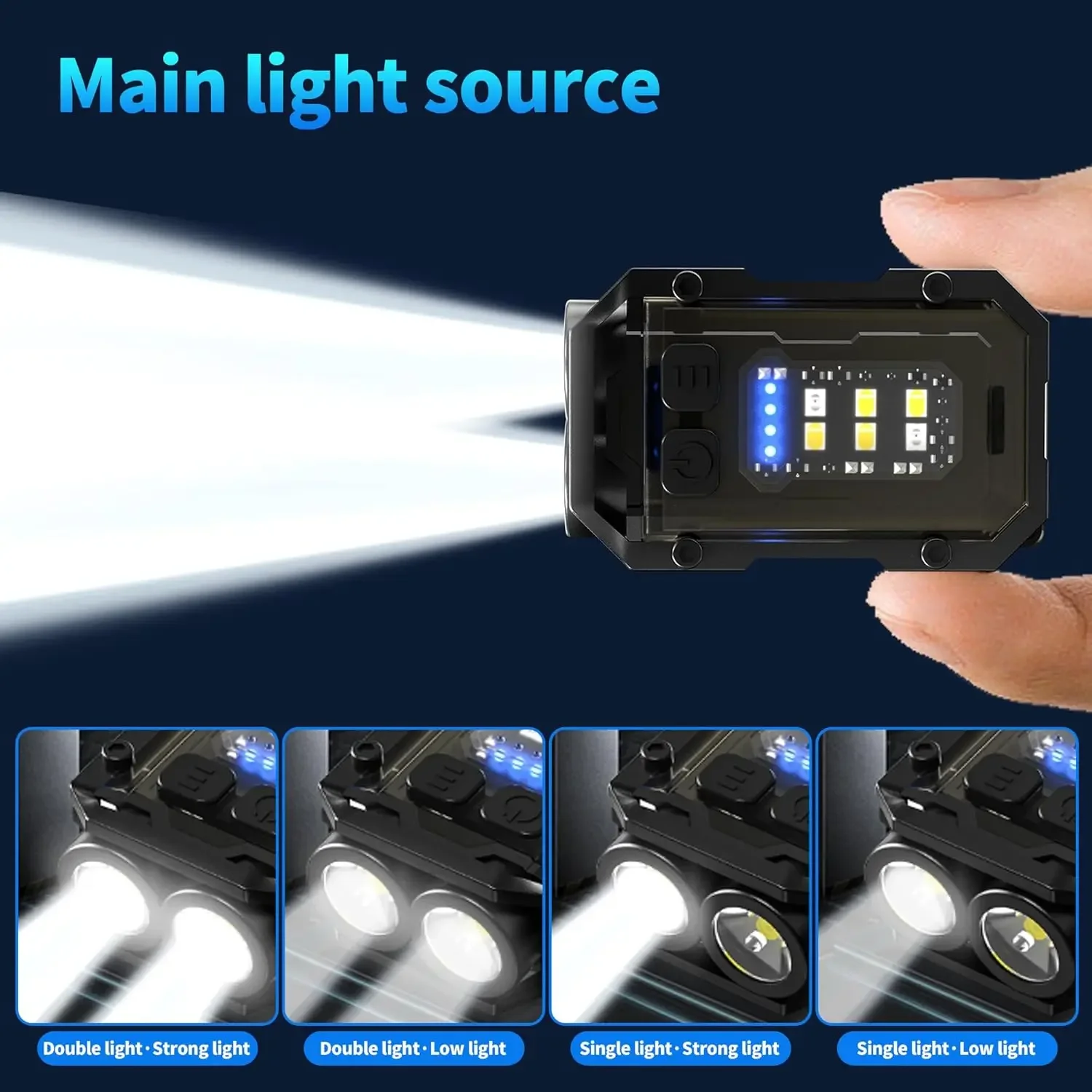 クリップオン懐中電灯 充電式ミニ EDC キーチェーントーチ - Keychain Flashlight のレビューと価格