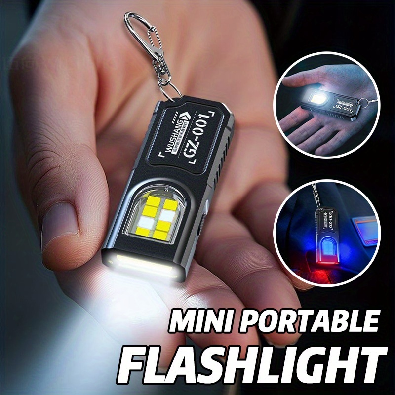 多機能キーホルダー懐中電灯 USB 充電式ミニ懐中電灯 CO - Keychain Flashlight のレビューと価格