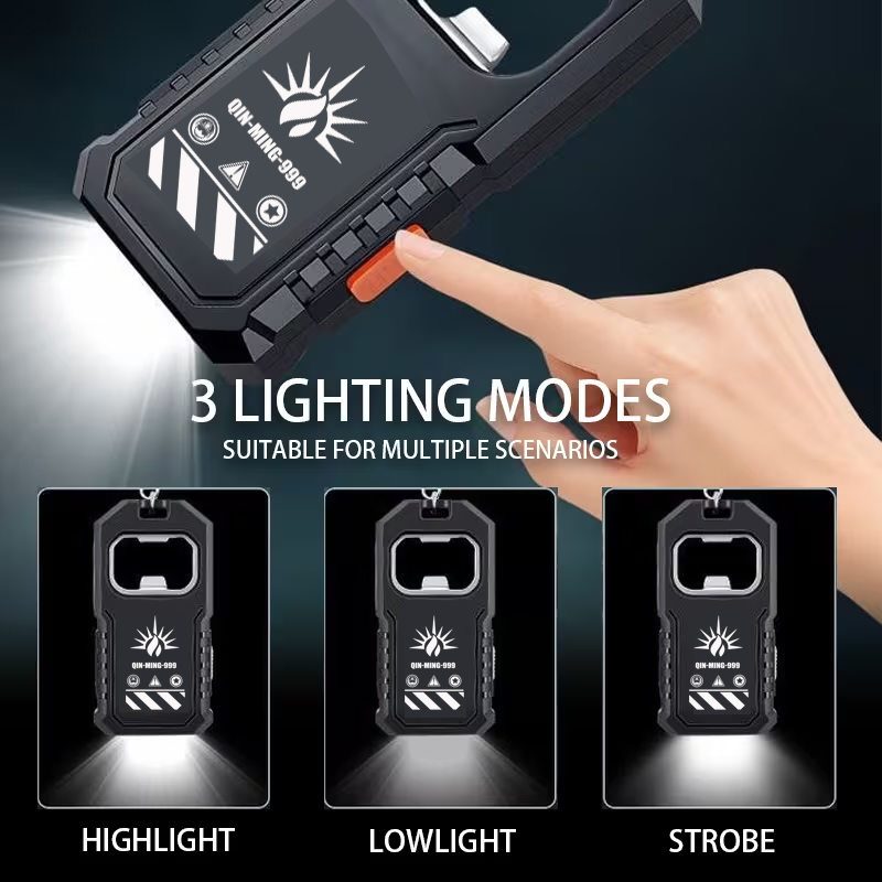 2 個ポータブル LED COB キーホルダー懐中電灯 US - Keychain Flashlight のレビューと価格