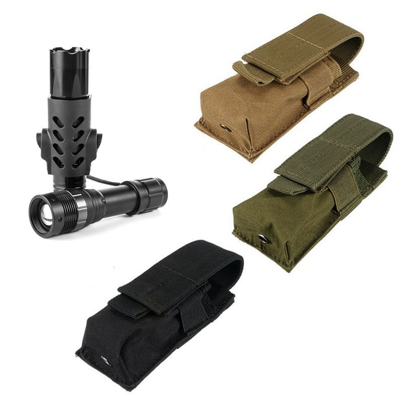 戦術的なモールシステム対応懐中電灯ポーチ、トーチホルダー、マ - Edc Carry Knife のレビューと価格