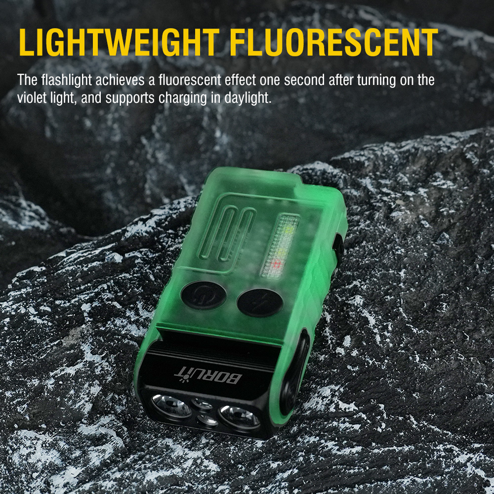 BORUiT V20 蛍光ブザー EDC LEDキーチェーン - Keychain Flashlight のレビューと価格