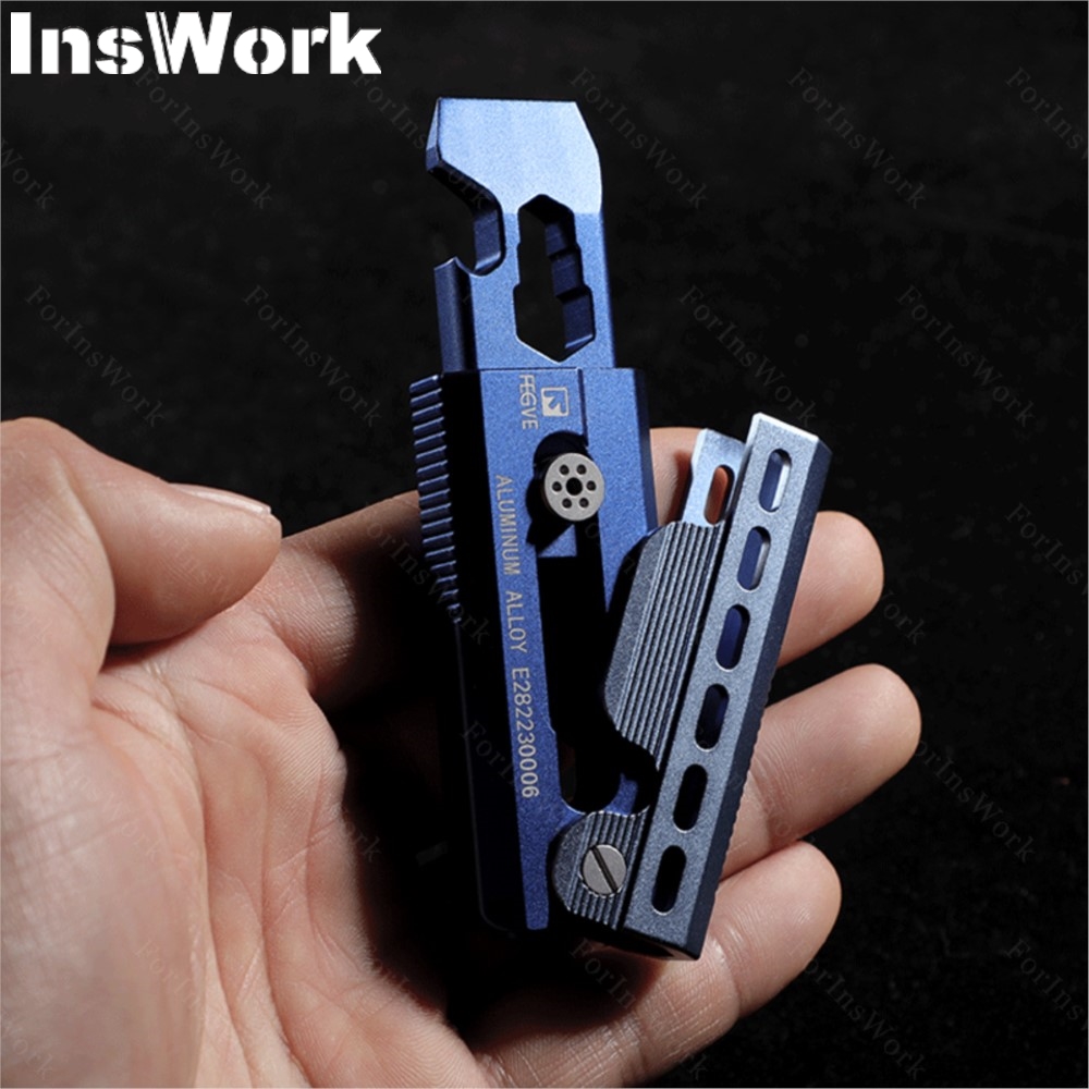 Fegve-チタン合金鋼栓抜き,多機能レンチツール,輸送部品 - Edc Carry Piece のレビューと価格