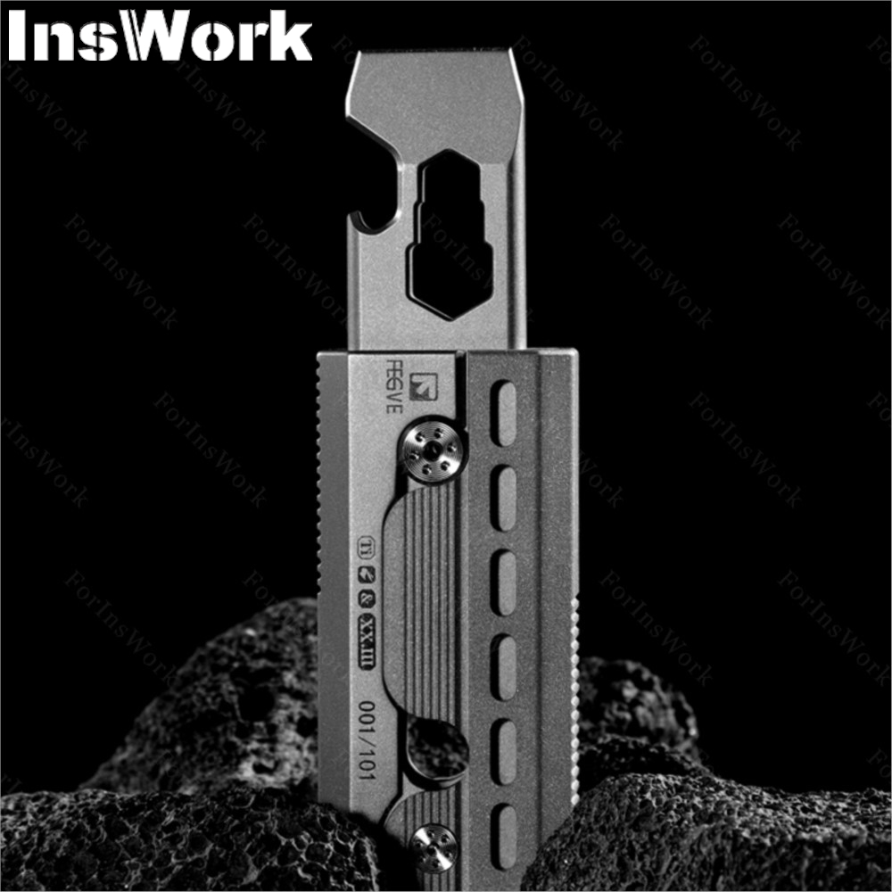 Fegve-チタン合金鋼栓抜き,多機能レンチツール,輸送部品 - Edc Carry Piece のレビューと価格