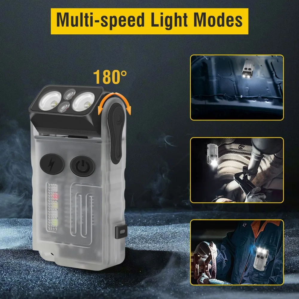 BORUiT V20 ブザー付きEDC LEDキーホルダー懐 - Keychain Flashlight のレビューと価格