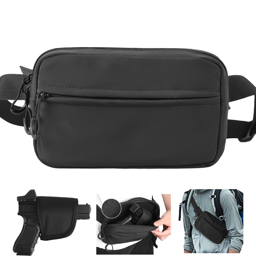 タクティカルクロスボディバッグ ピストルウエストパック 隠し - Edc Carry Bag For Pistol のレビューと価格