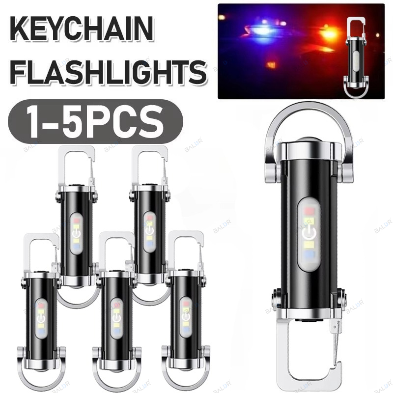 強力な EDC LED 懐中電灯キーホルダー充電式ぶら下げポ - Keychain Flashlight のレビューと価格