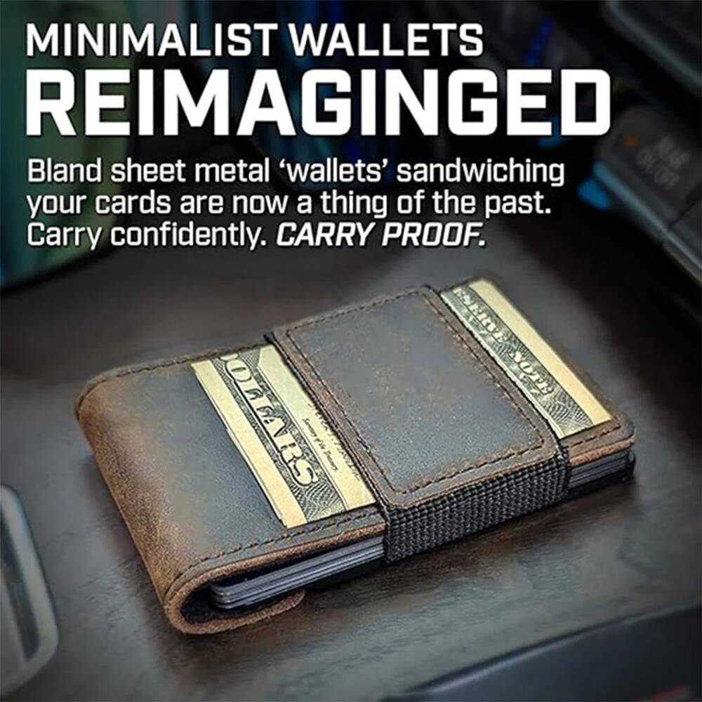 OUIO メンズ RFID ブロッキング ミニマリスト レザ - Money Clip Magnetic のレビューと価格