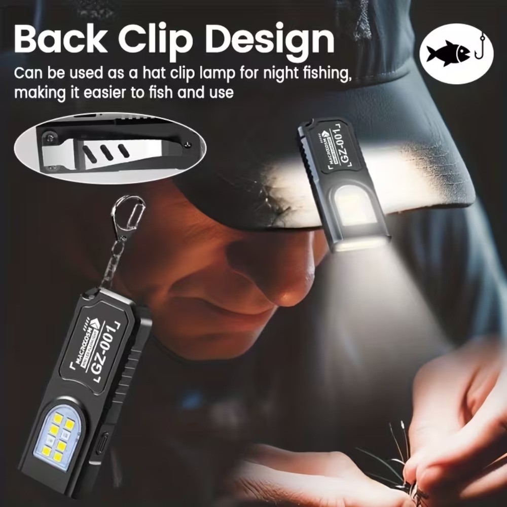 ミニ COB LED キーホルダー懐中電灯 USB 充電式ト - Keychain Flashlight のレビューと価格